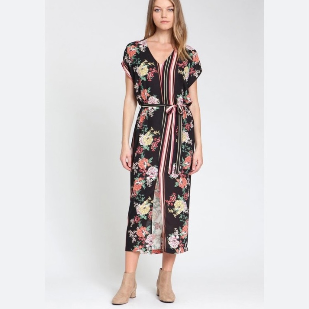 dRA Los Angeles Camilla floral sleeveless dress size XXS